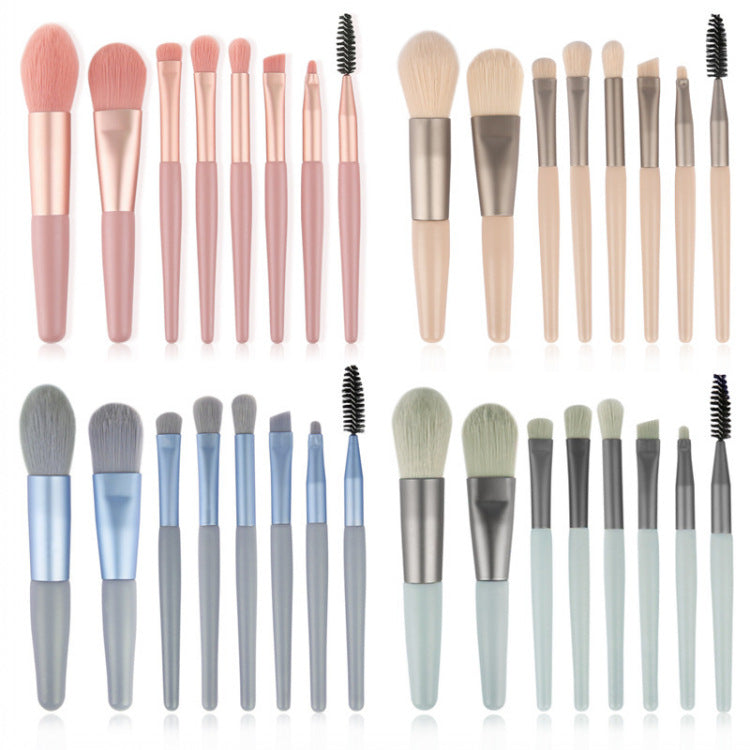 8 Mini Makeup Brushes Suit
