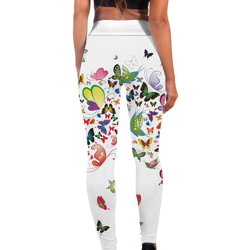 Floral Butterfly Leggings