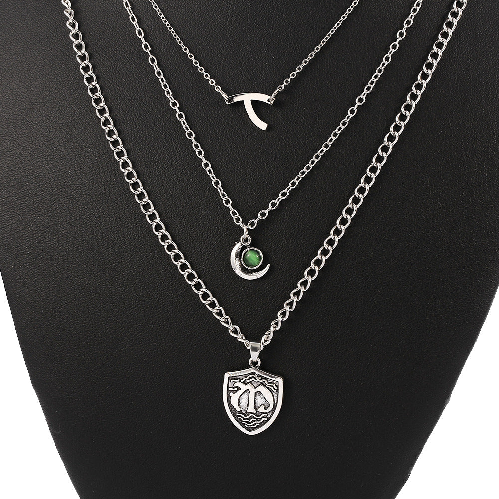 Platinum Charm Necklace