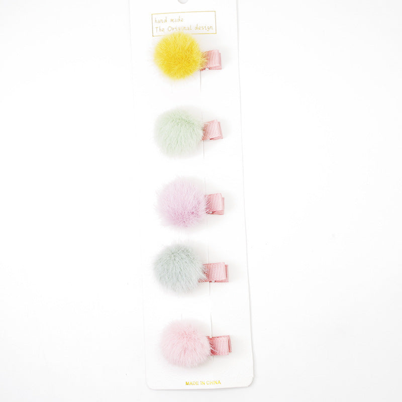 Hair Ball Hairpin Candy Color