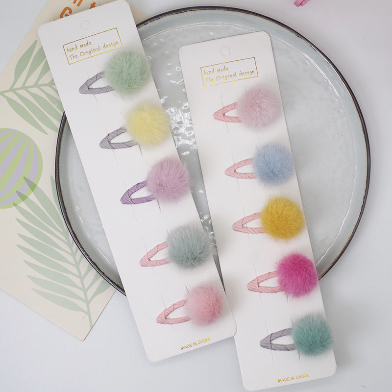 Hair Ball Hairpin Candy Color