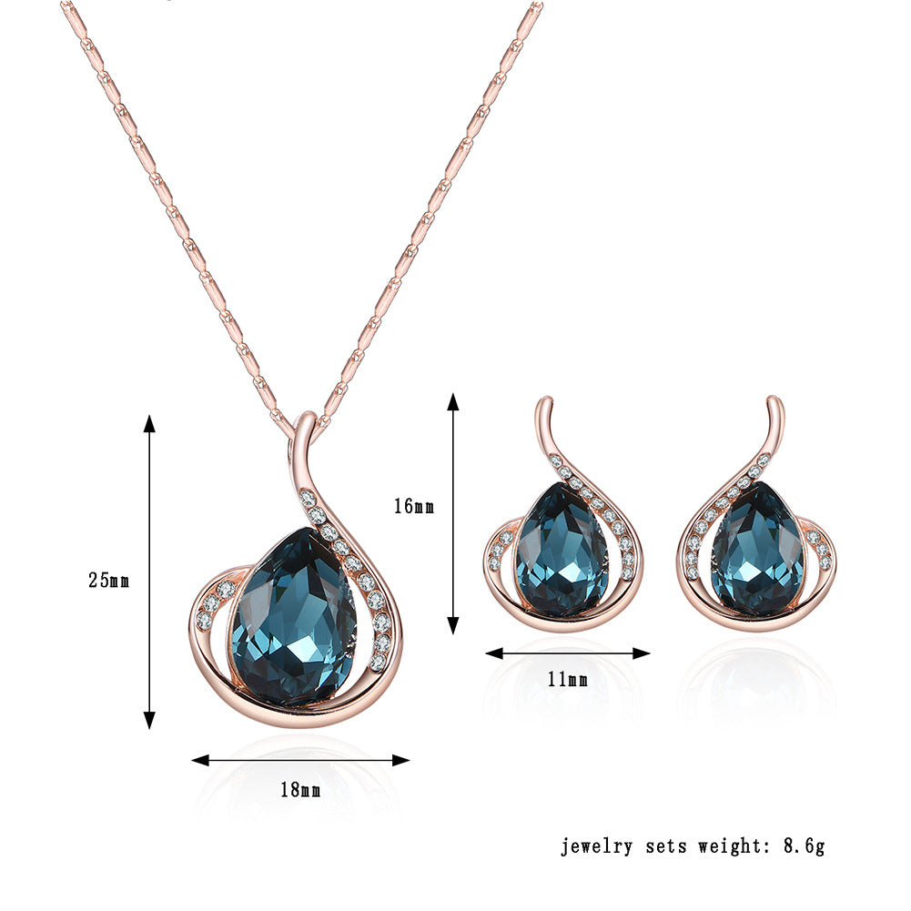 Heart Charm Jewelry Set