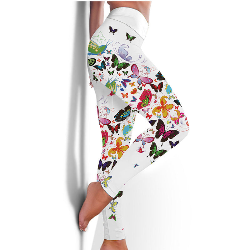 Floral Butterfly Leggings