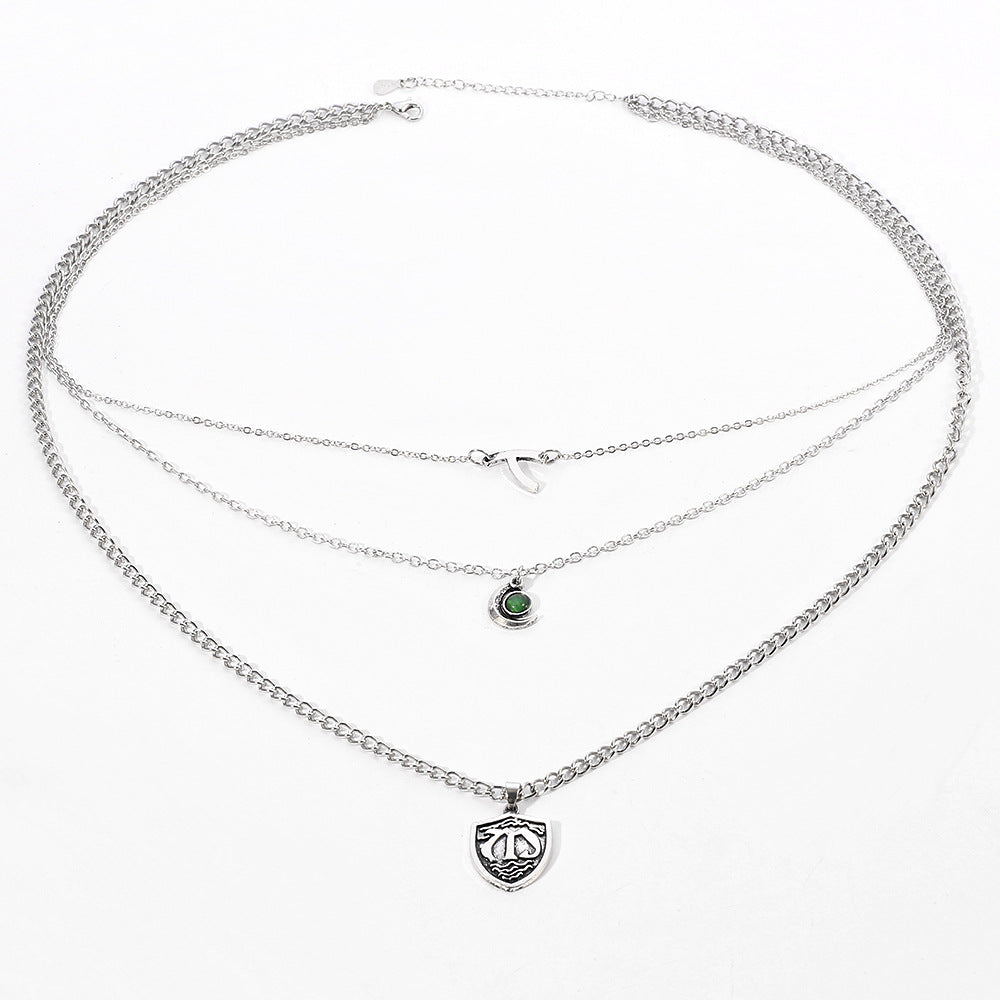 Platinum Charm Necklace
