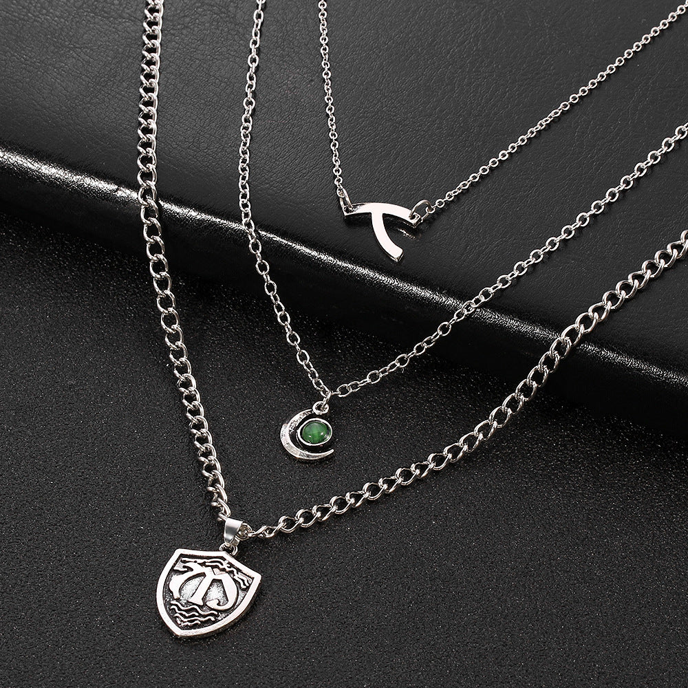 Platinum Charm Necklace
