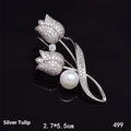 Minimal Pearl Brooch
