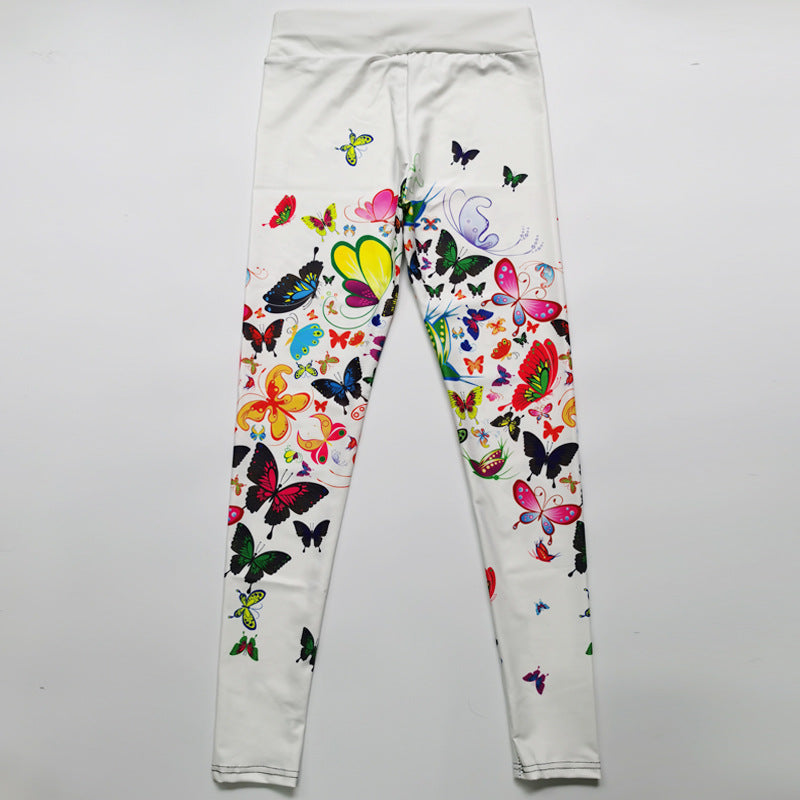 Floral Butterfly Leggings